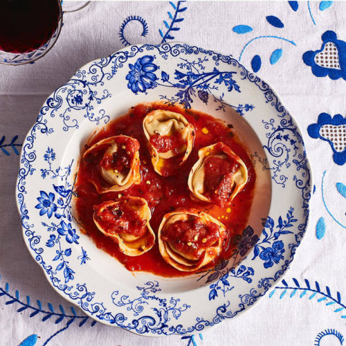 Pumpkin-Tortelloni-Tomato-Sauce